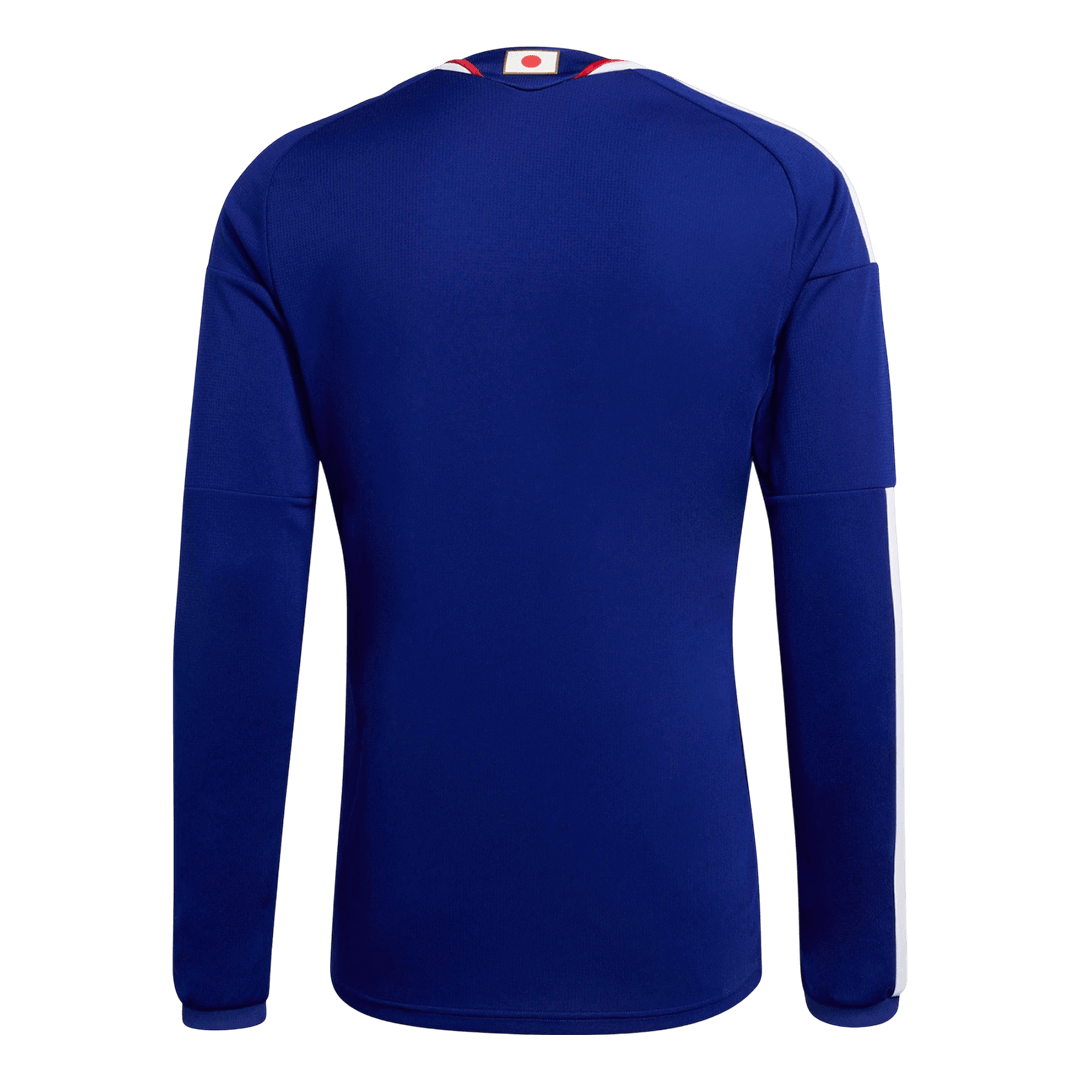 Japan Mens Home Long Sleeve Soccer Jersey World Cup 2026 Navy