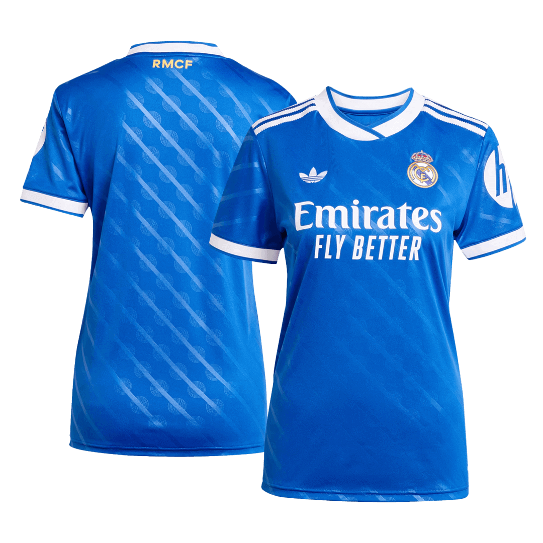 Real Madrid Womens Third Away Soccer Jersey 2025/26 Blue