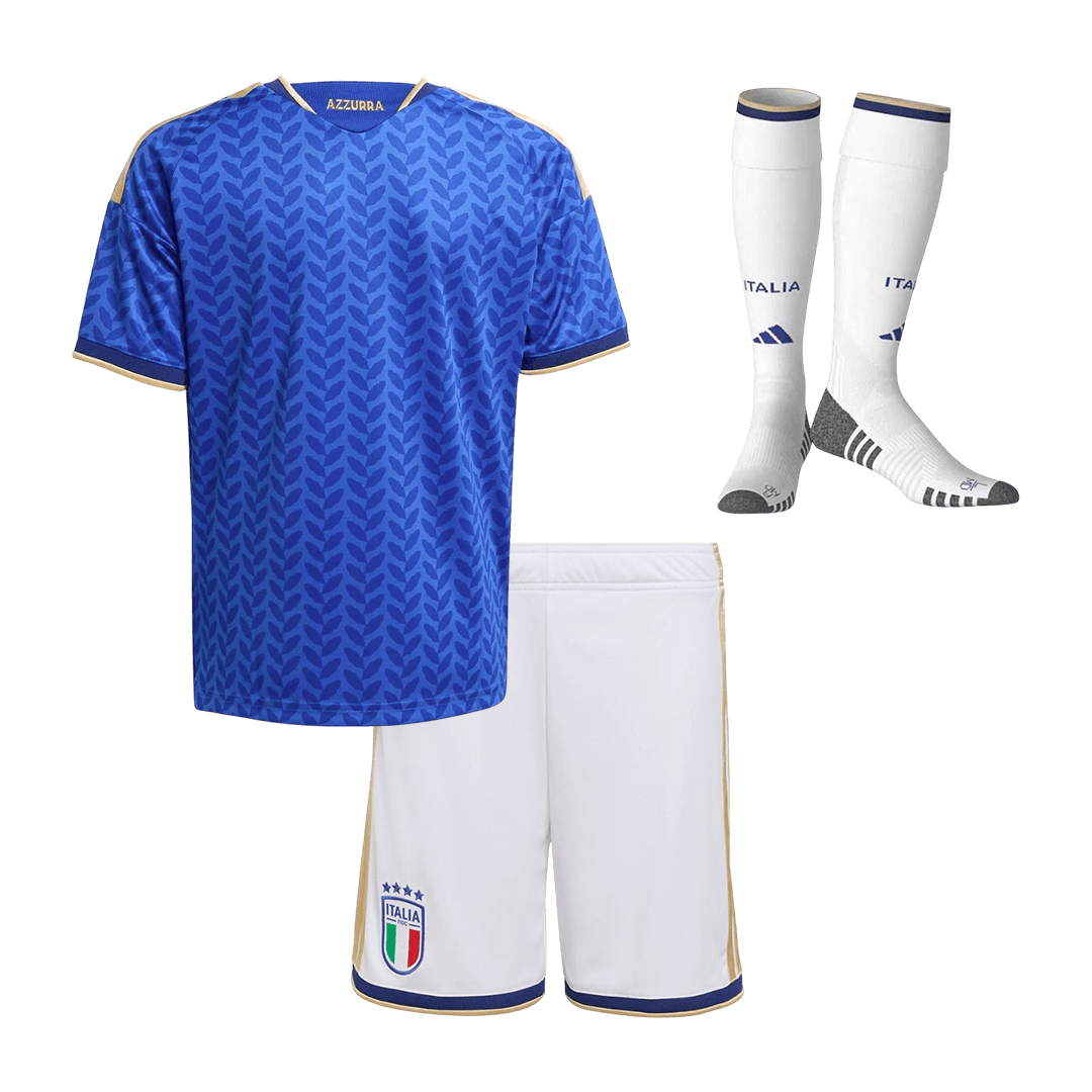 Italy Kids Home Soccer Full Set World Cup 2026 Blue [PREMIUM]