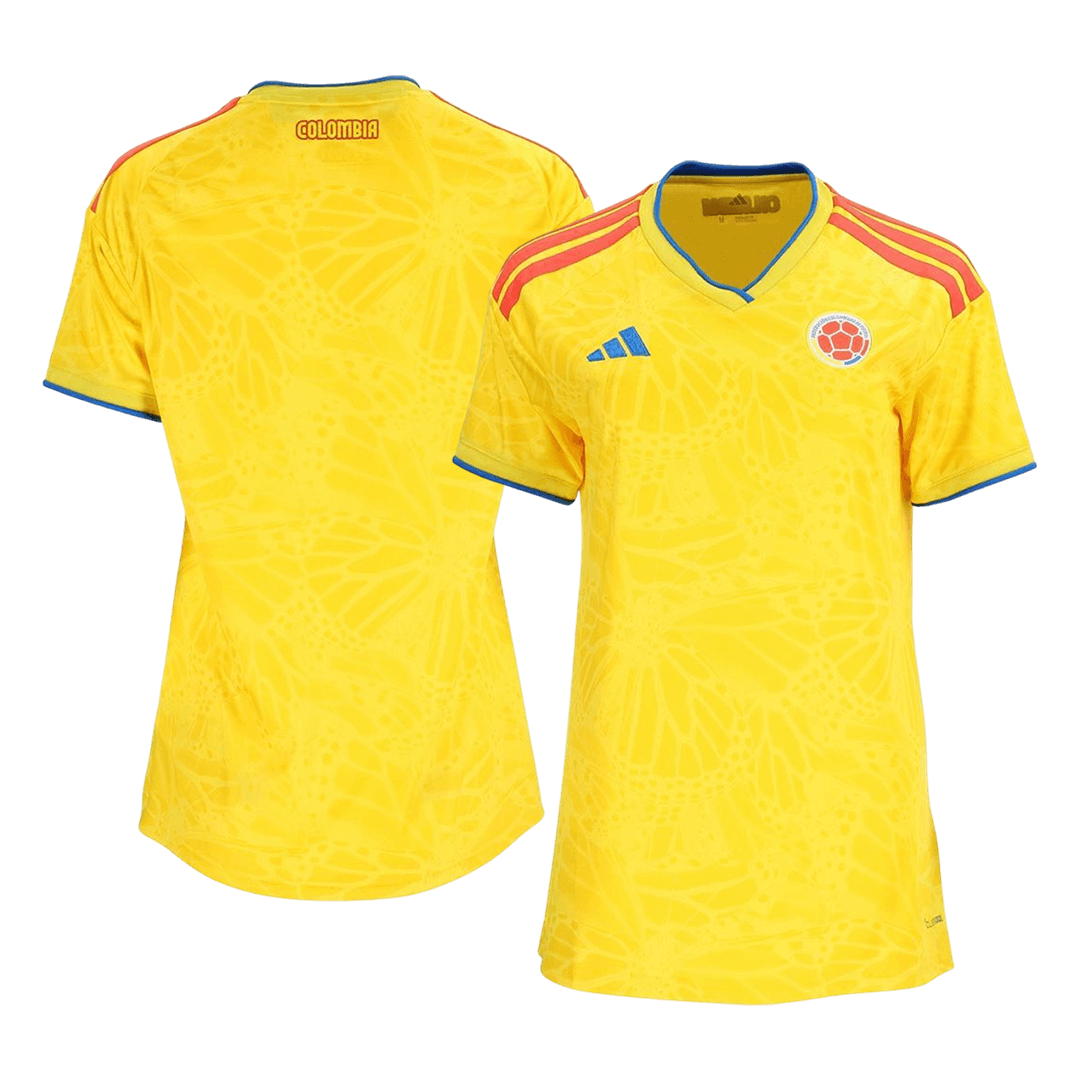 Colombia Womens Home Soccer Jersey World Cup 2026 Yellow