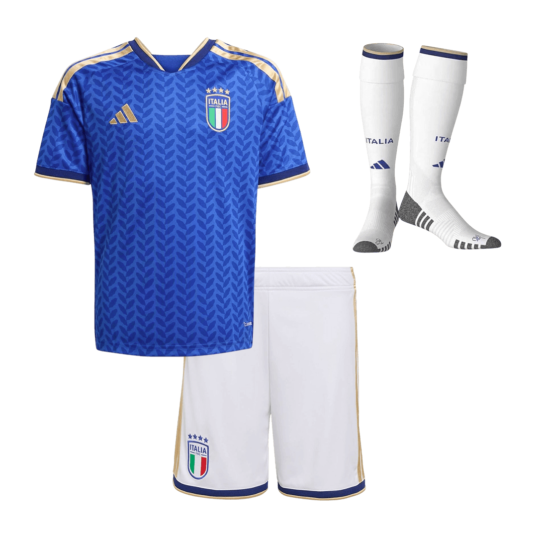 Italy Kids Home Soccer Full Set World Cup 2026 Blue [PREMIUM]