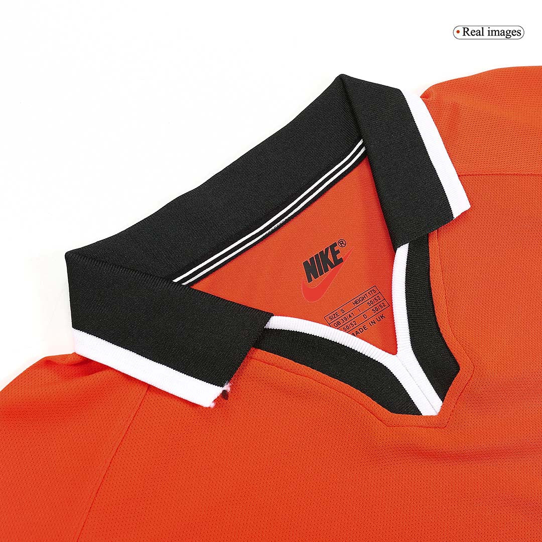 Retro Netherlands Mens Home Soccer Jersey World Cup 1998 Orange