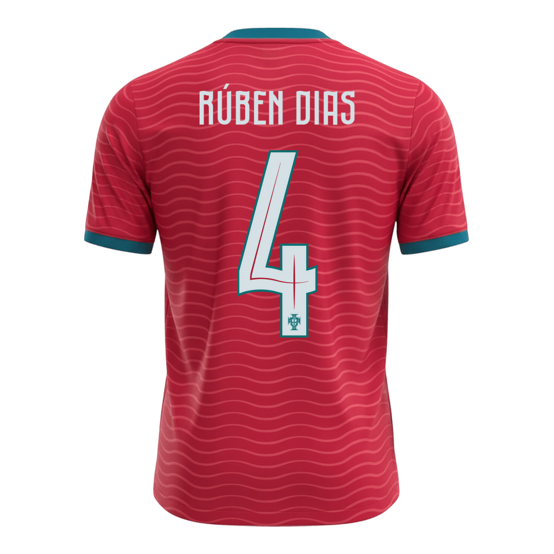 RÚBEN DIAS #4 Portugal Mens Home Soccer Jersey World Cup 2026 Red [PREMIUM]