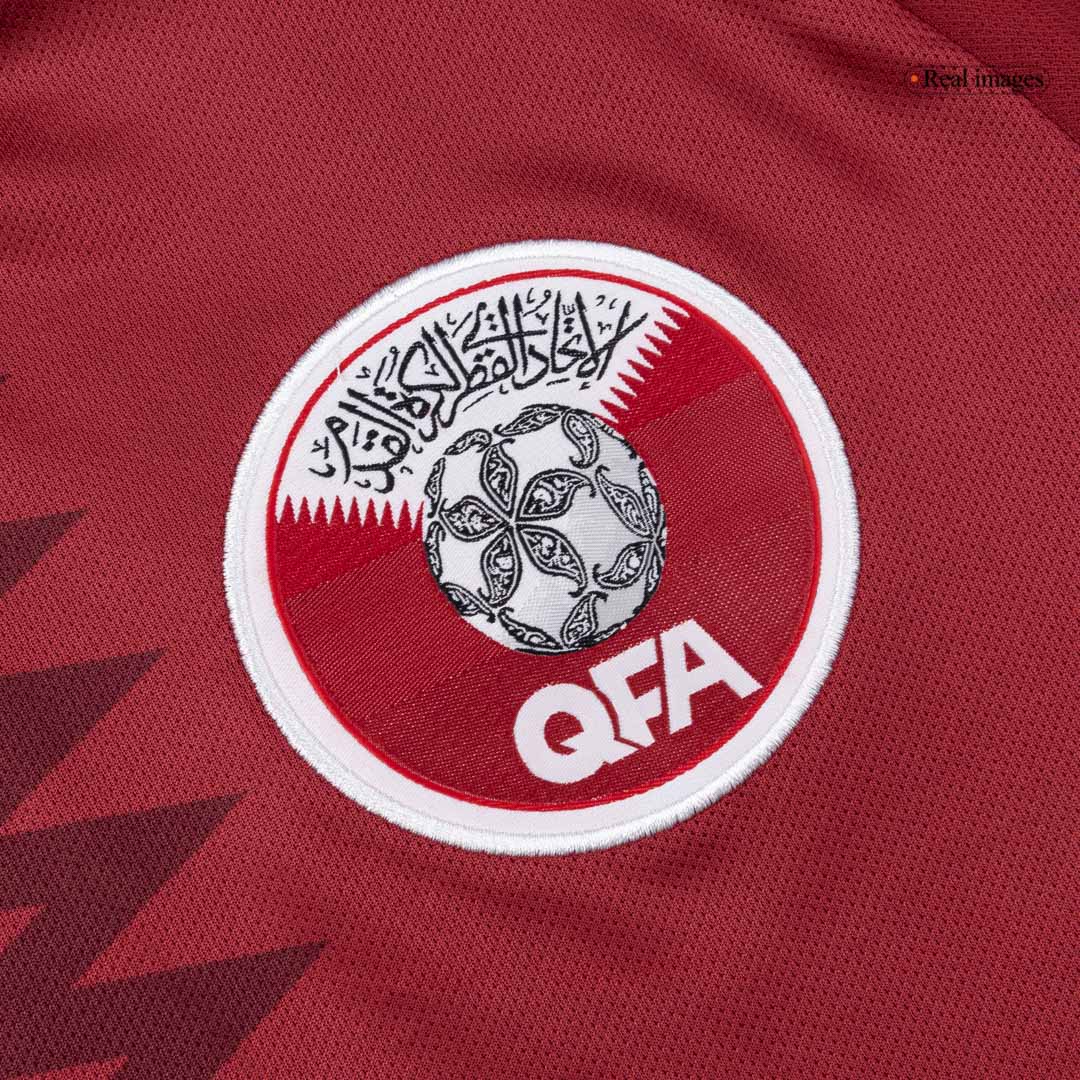 Qatar Mens Home Soccer Jersey World Cup 2026 Red