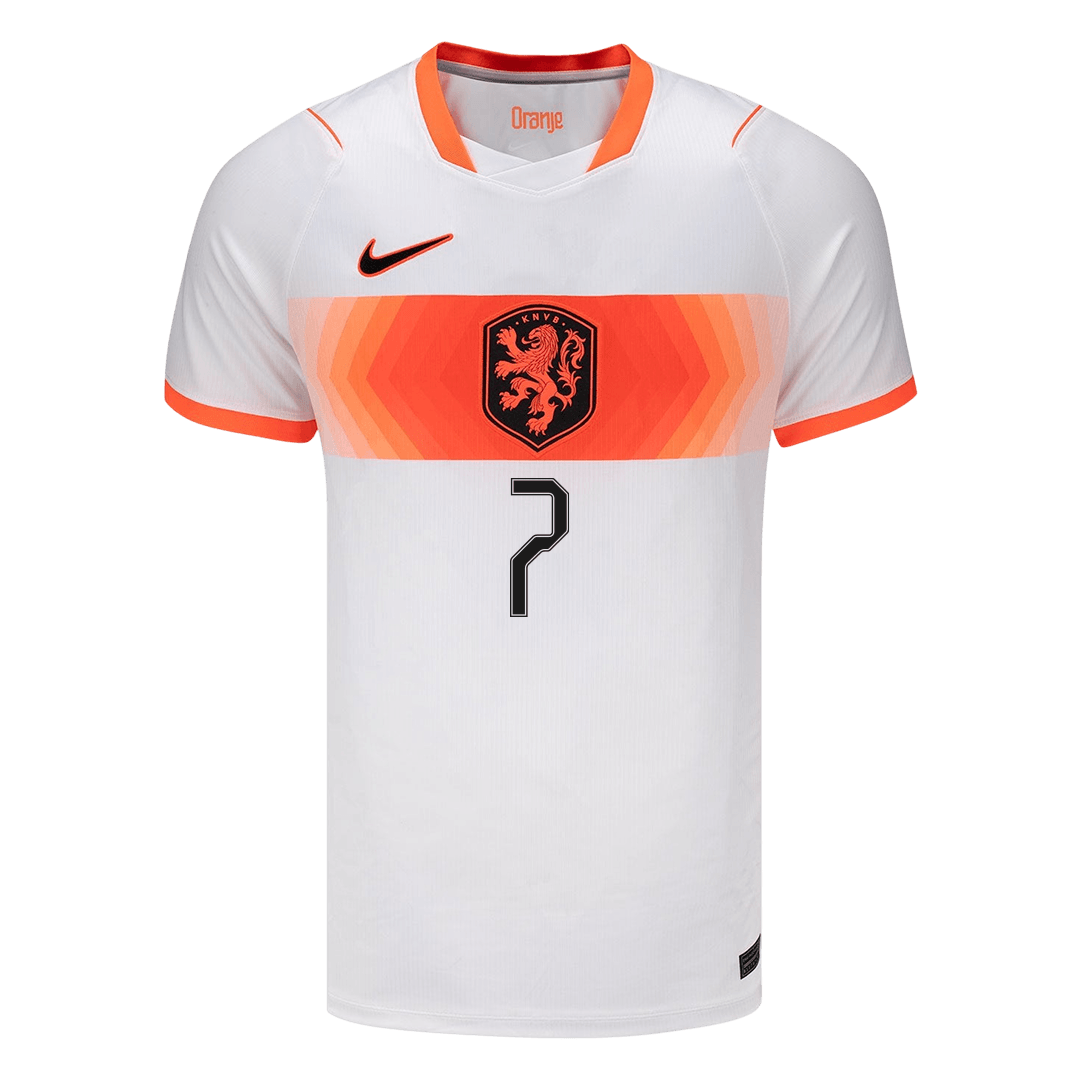 XAVI #7 Netherlands Mens Away Soccer Jersey World Cup 2026 White