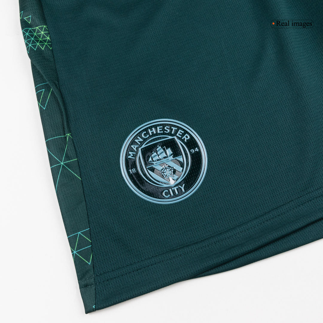 Manchester City Mens Fourth Away Soccer Kit 2025/26 Green