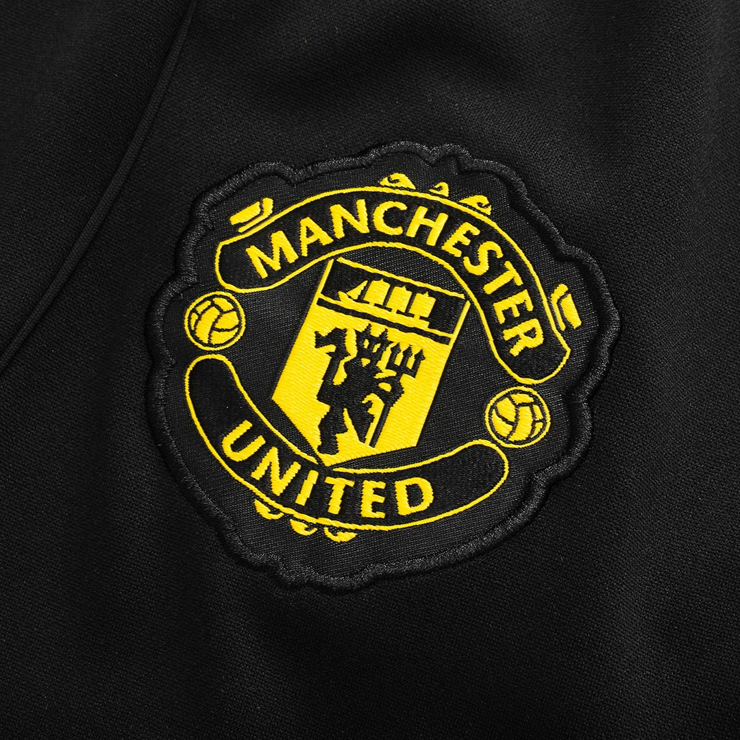 Manchester United Kids Training Tracksuit Kit 2025/26 Black