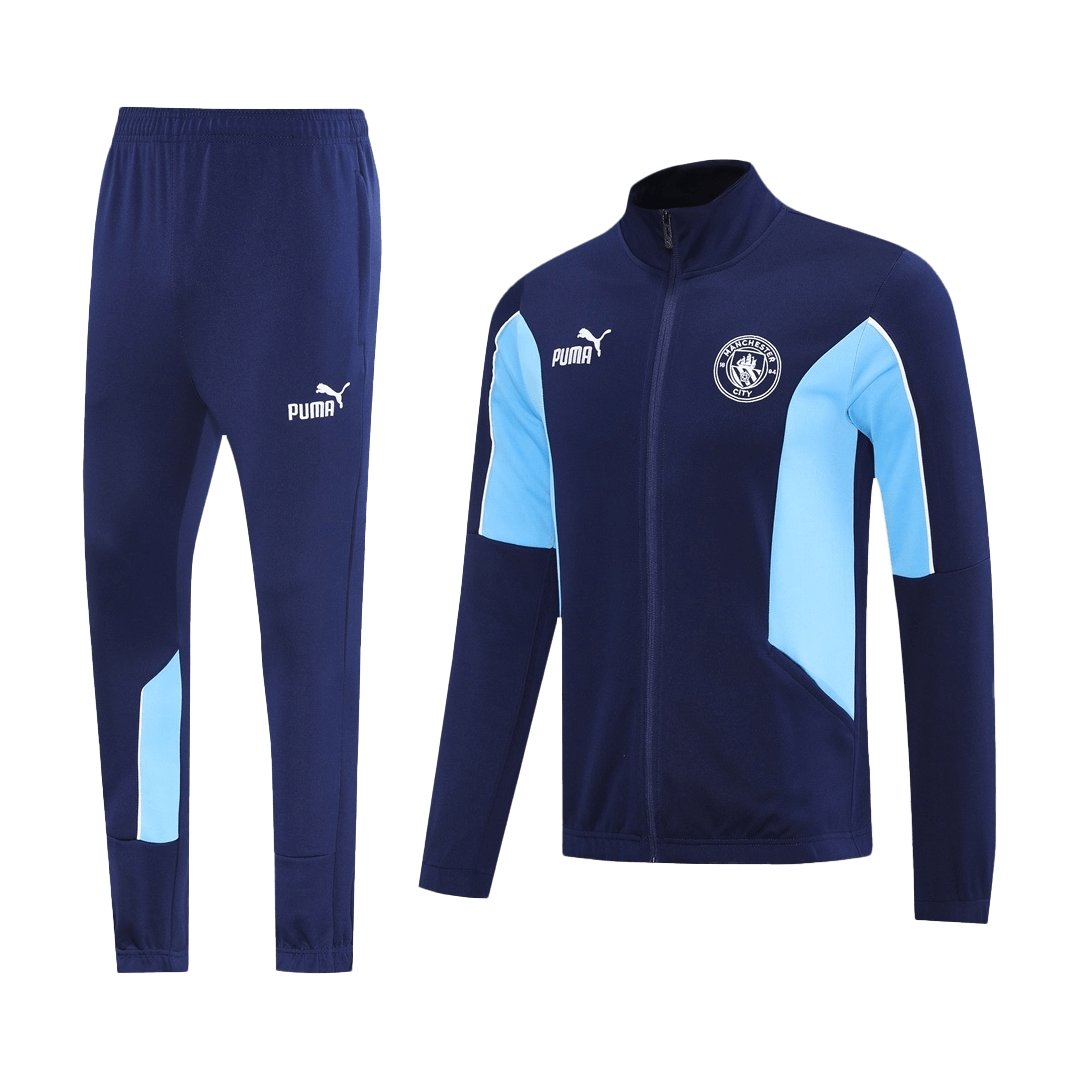 Manchester City Mens Training Tracksuit Kit 2025/26 Navy