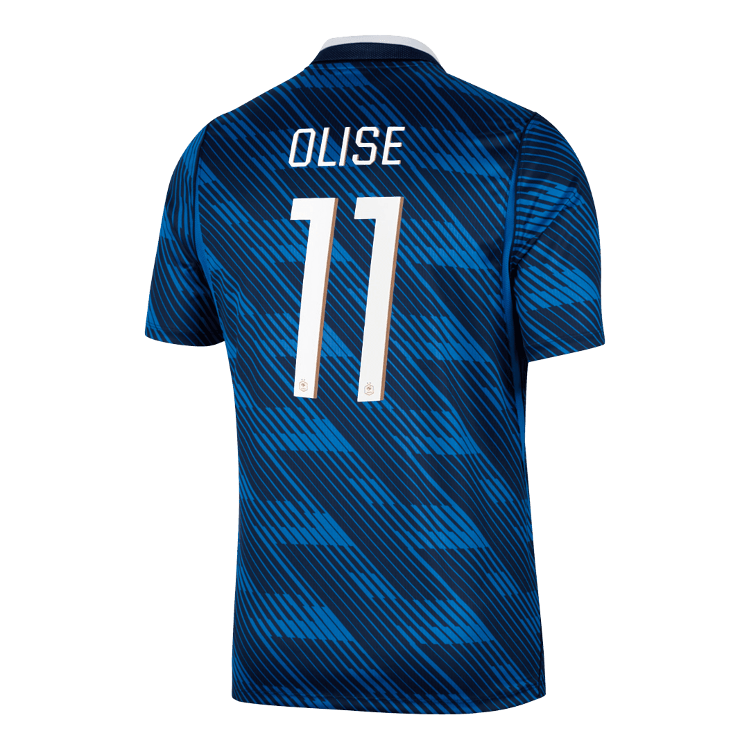 OLISE #11 France Mens Home Soccer Jersey World Cup 2026 Blue