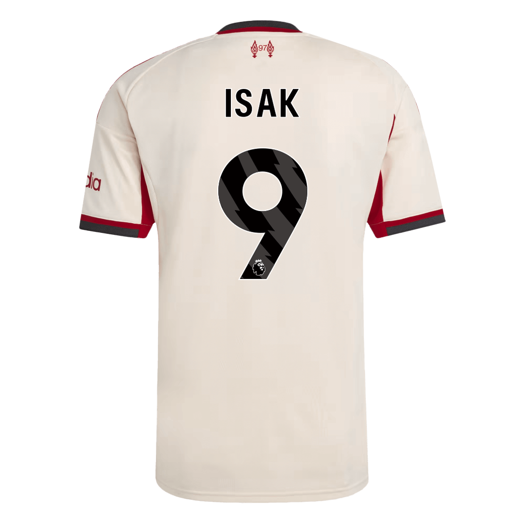 ISAK #9 Liverpool Mens Away Soccer Jersey 2025/26 White