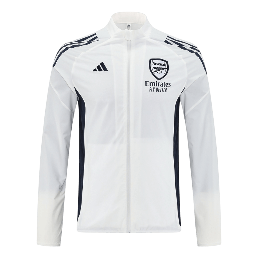 Arsenal Mens Windbreaker Jacket 2025/26 White