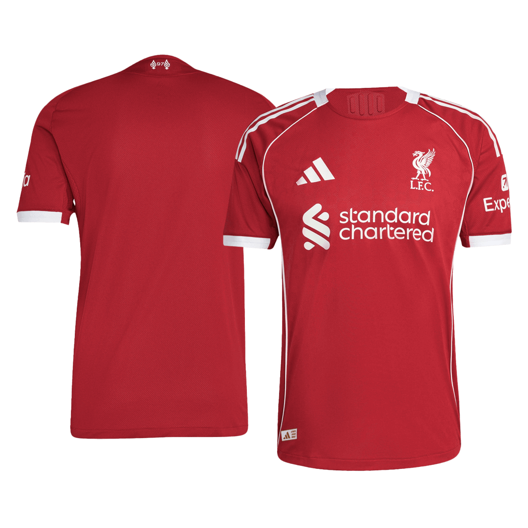 Liverpool Mens Home Soccer Jersey 2025/26 Red - Player Version
