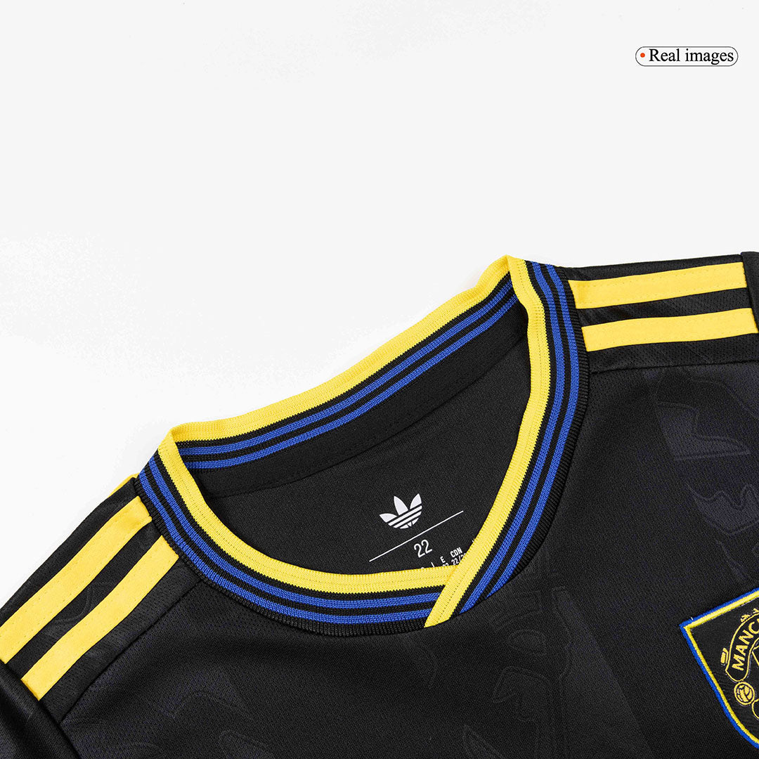 Manchester United Kids Third Away Soccer Kit 2025/26 Black
