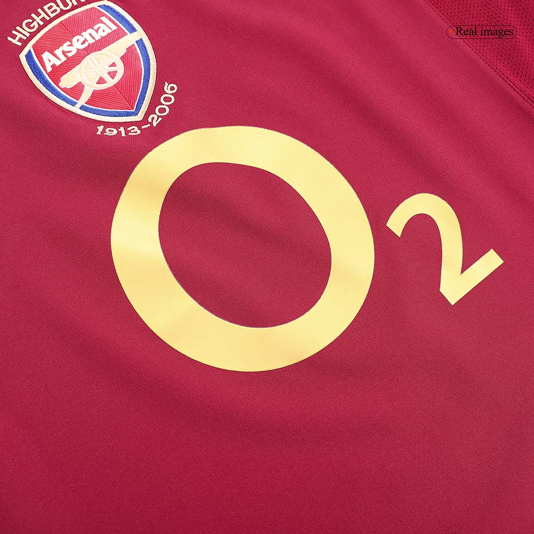 Retro Arsenal Mens Home Soccer Jersey 2005/06