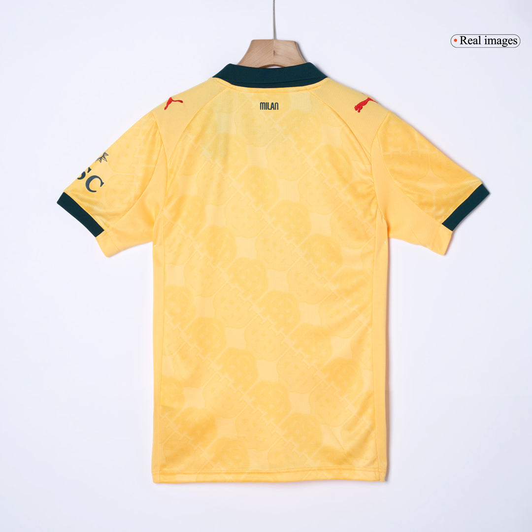 AC Milan Mens Third Away Soccer Jersey 2025/26 Yellow