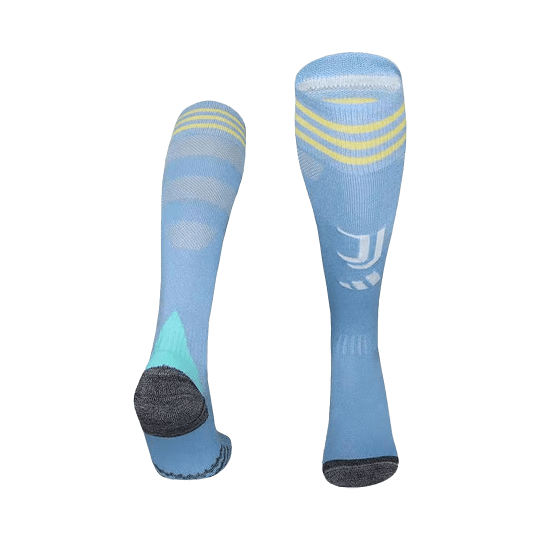 Juventus Kids Away Soccer Socks 2025/26 Blue [PREMIUM]
