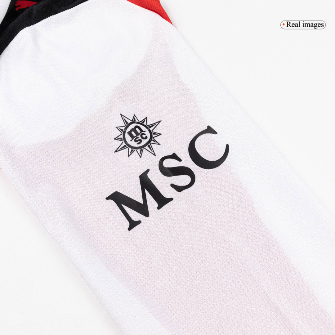AC Milan Mens Away Long Sleeve Soccer Jersey 2025/26 White