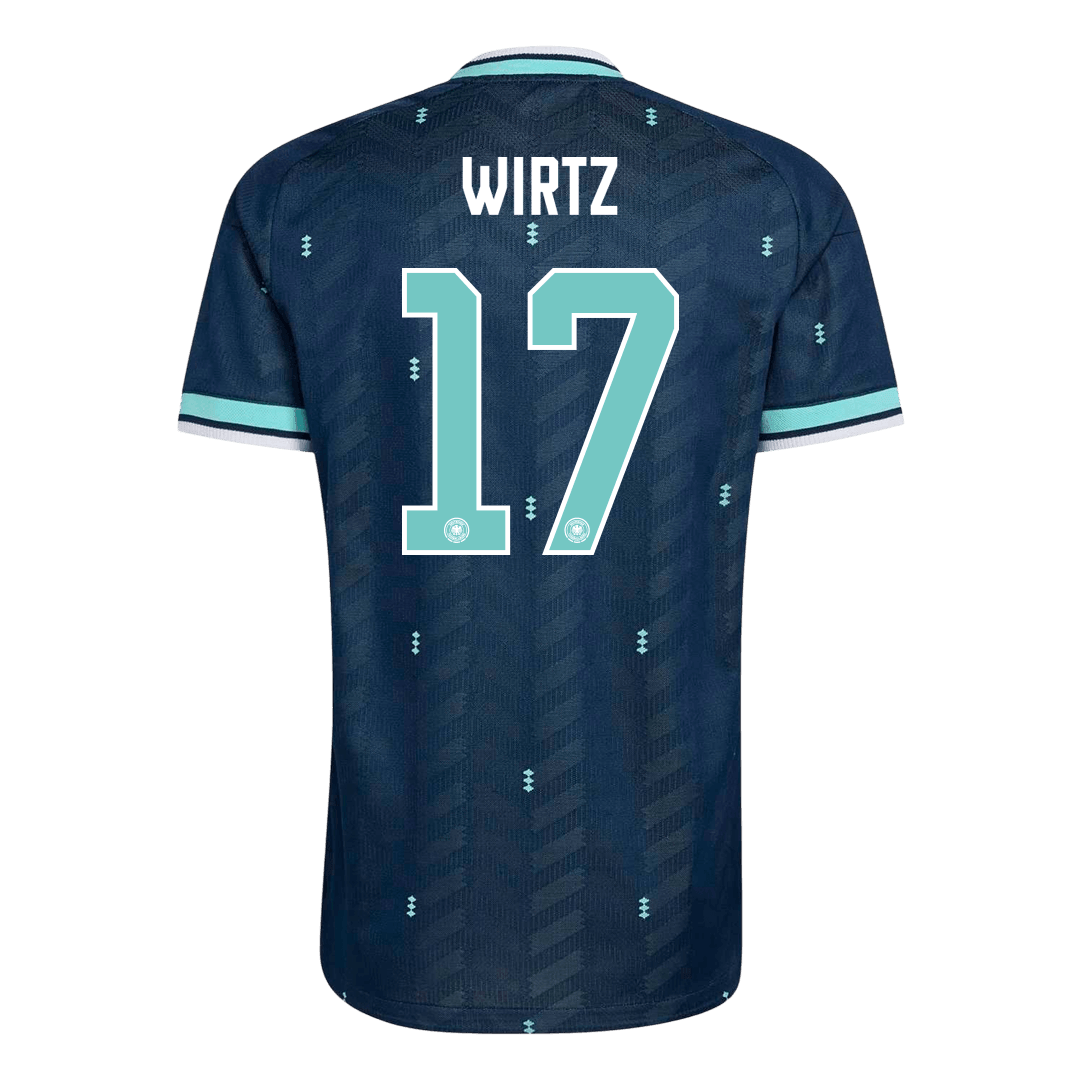 WIRTZ #17 Germany Mens Away Soccer Jersey World Cup 2026 Navy - Player Version