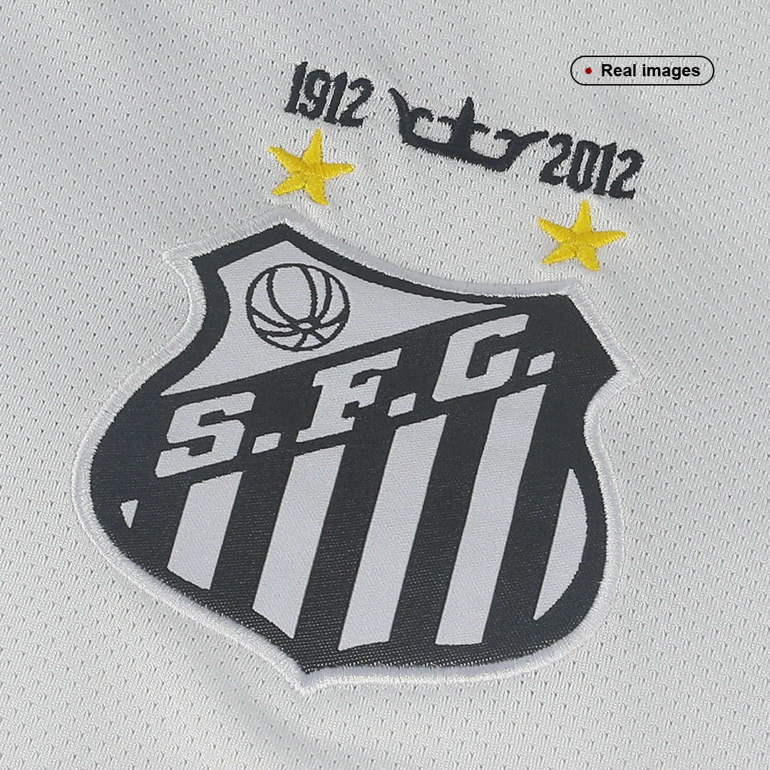 Retro Santos FC Mens Home Soccer Jersey 2011/12 White