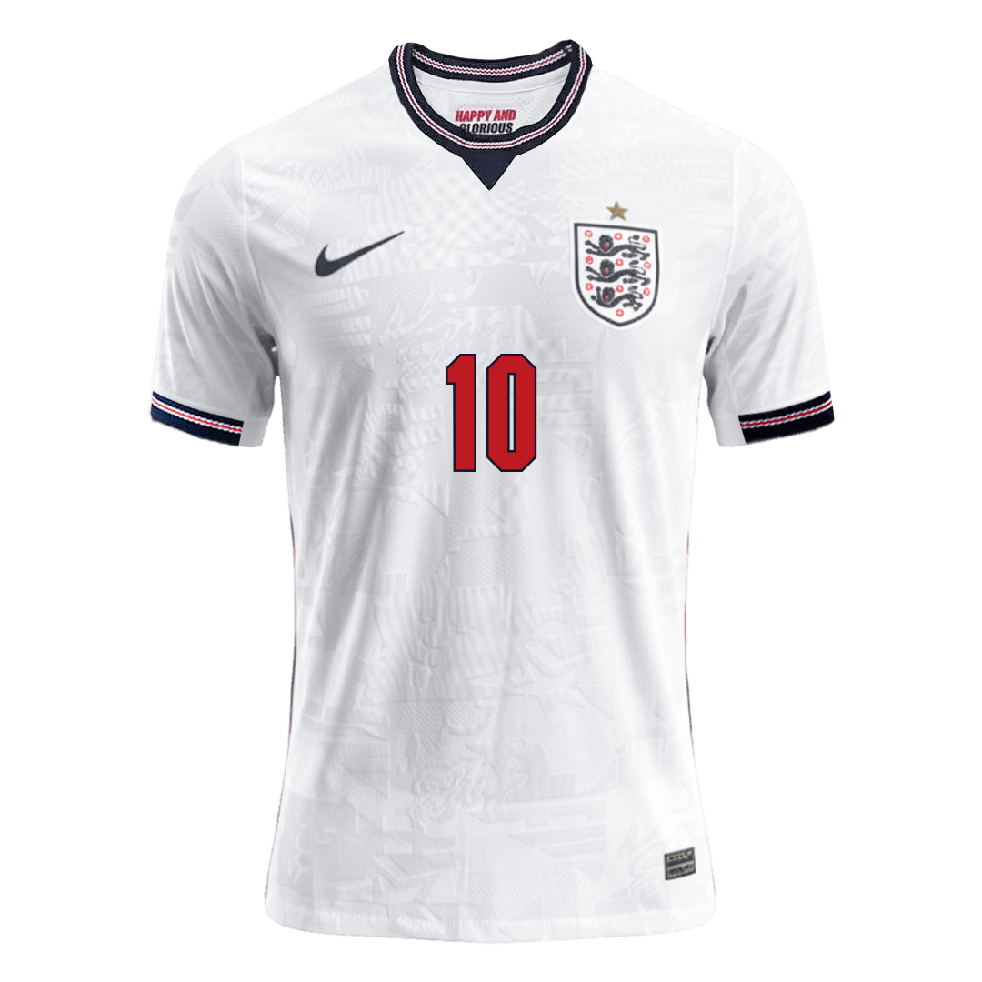 BELLINGHAM #10 England Mens Home Soccer Jersey World Cup 2026 White - Player Version
