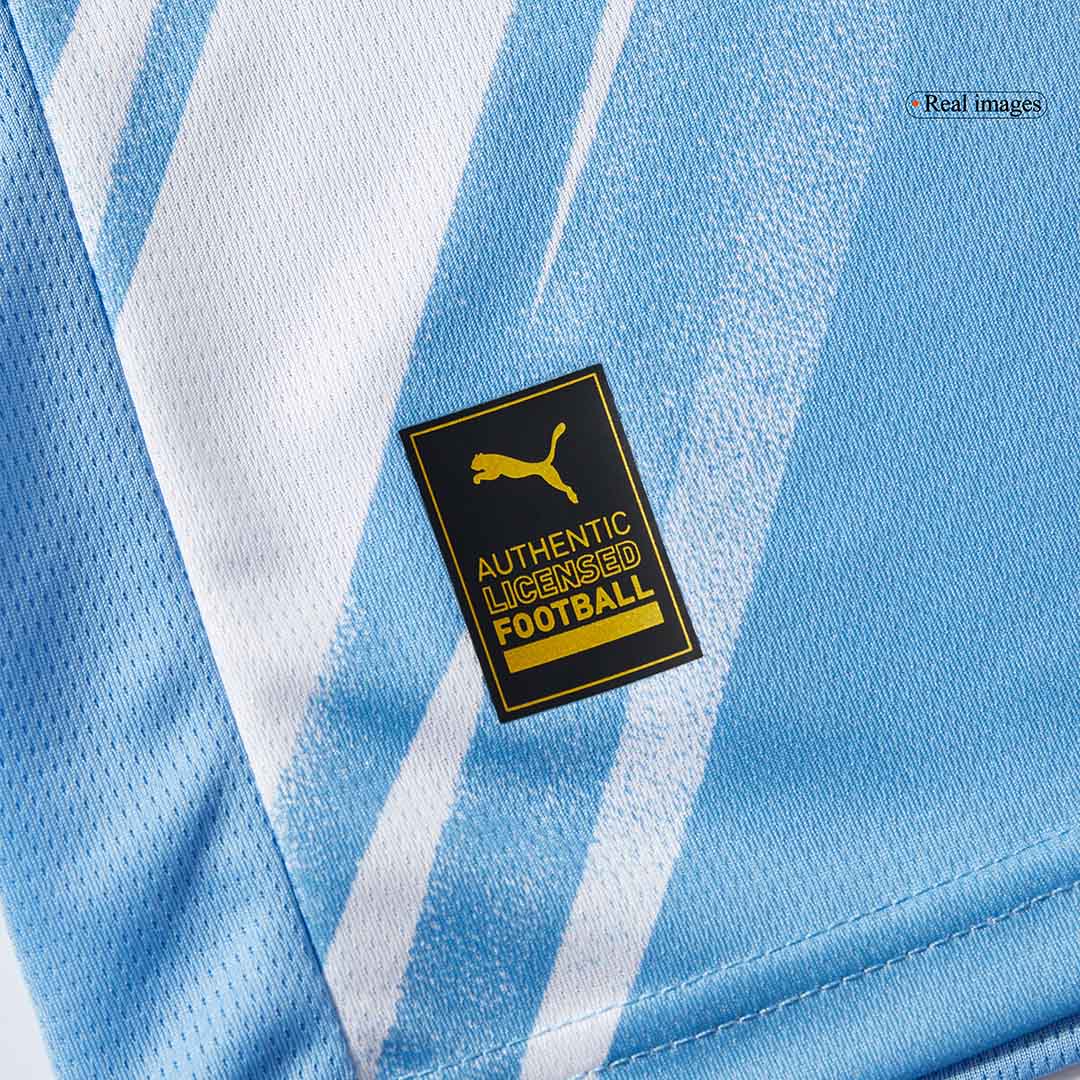 Manchester City Mens Home Long Sleeve Soccer Jersey 2025/26 Blue