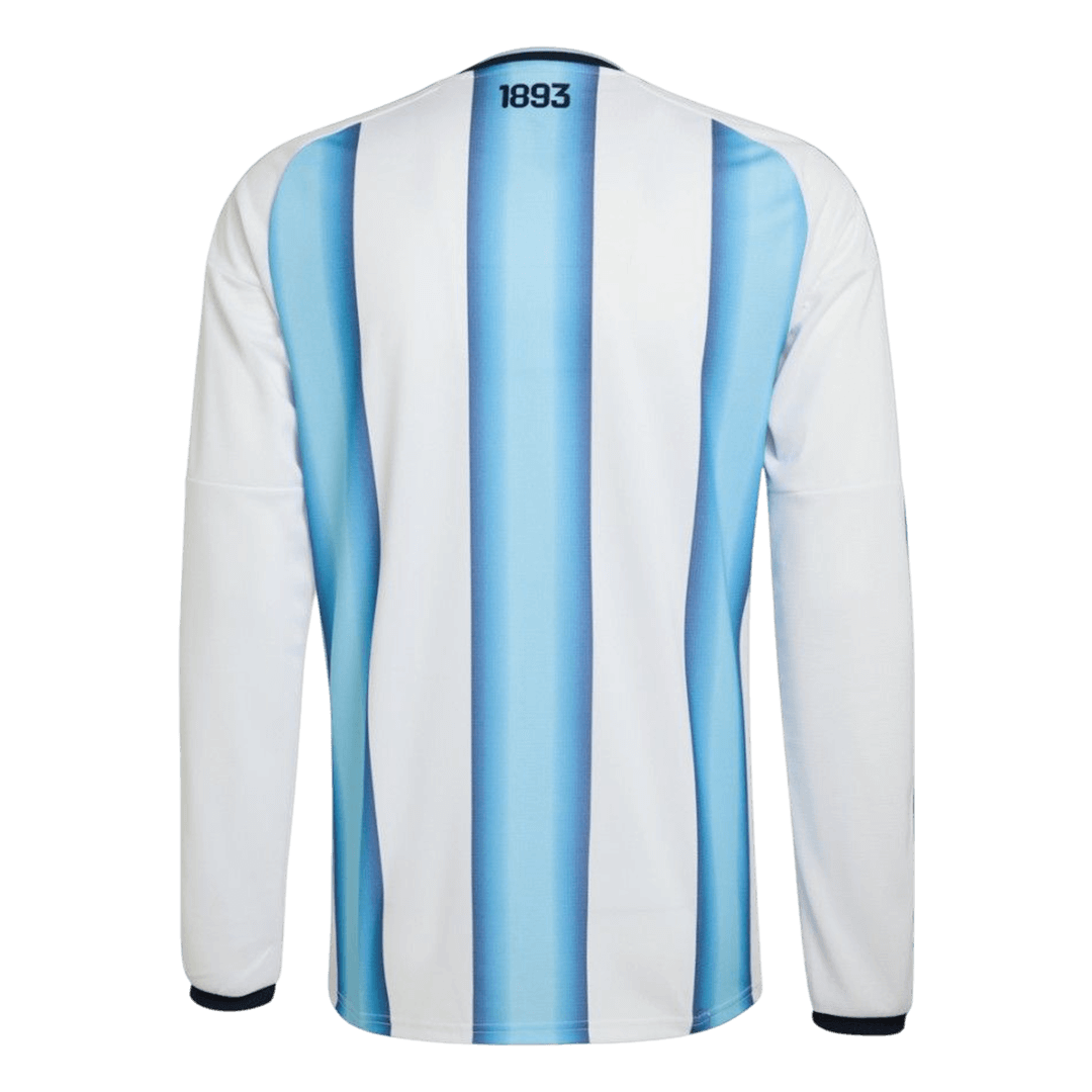Argentina Mens Home Long Sleeve Soccer Jersey World Cup 2026 Blue&White