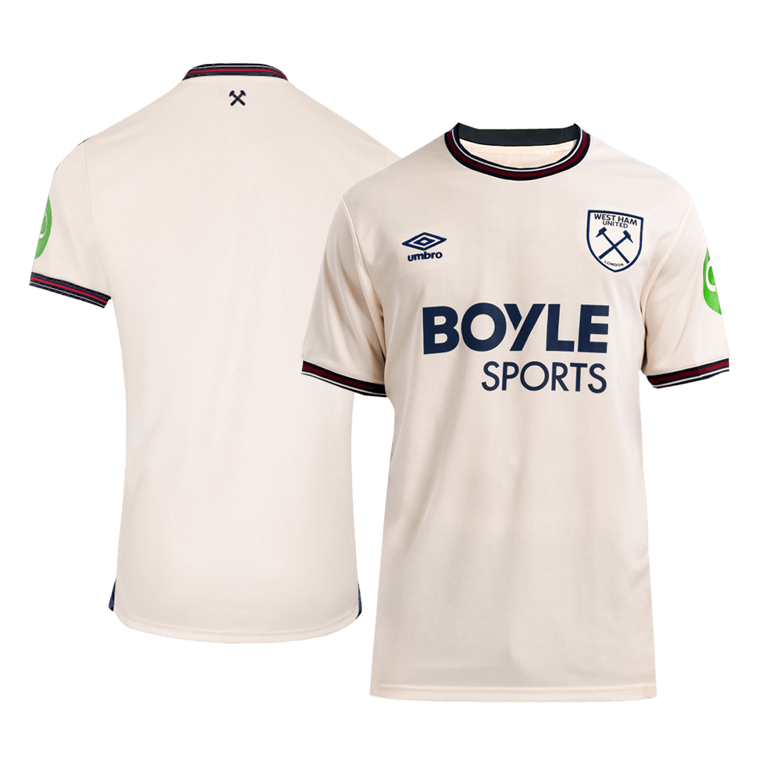 West Ham United Mens Away Soccer Jersey 2025/26 White