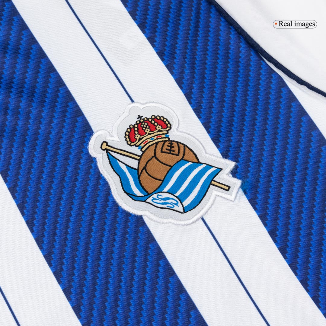 Real Sociedad Mens Home Soccer Jersey 2025/26 Blue&White