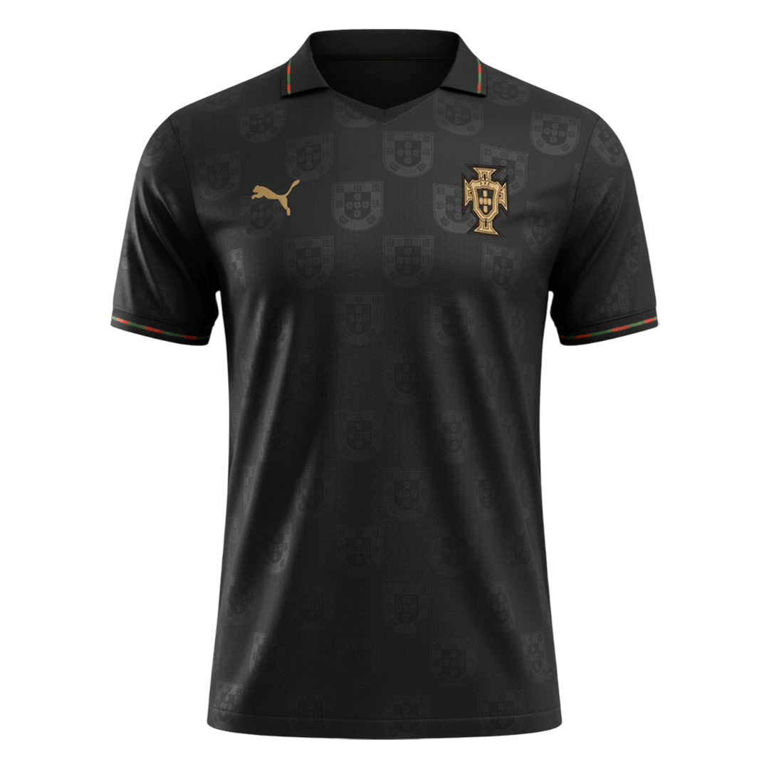 Portugal Mens Soccer Jersey World Cup 2026 Black - Player Version