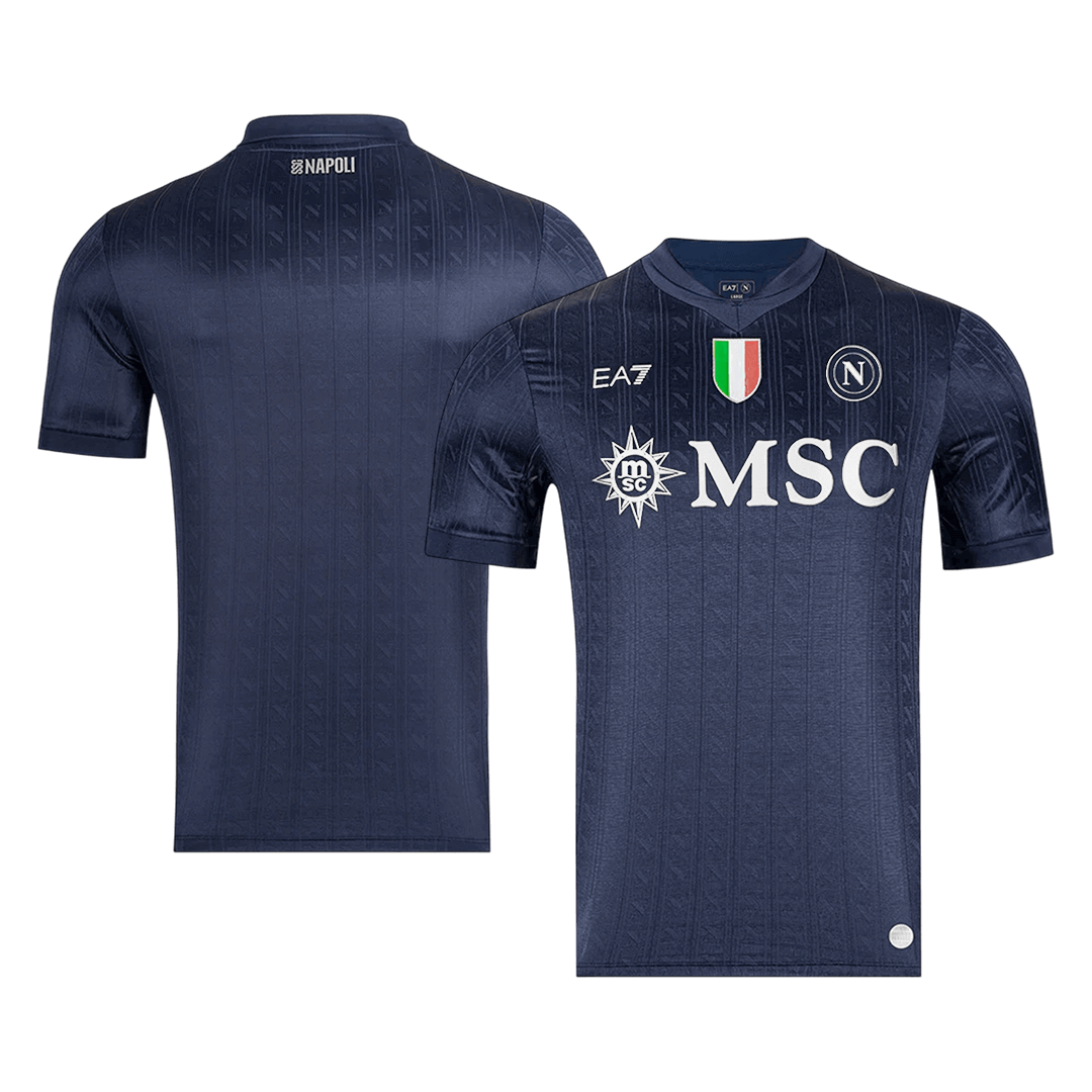 Napoli Mens Third Away Soccer Jersey 2025/26 Black