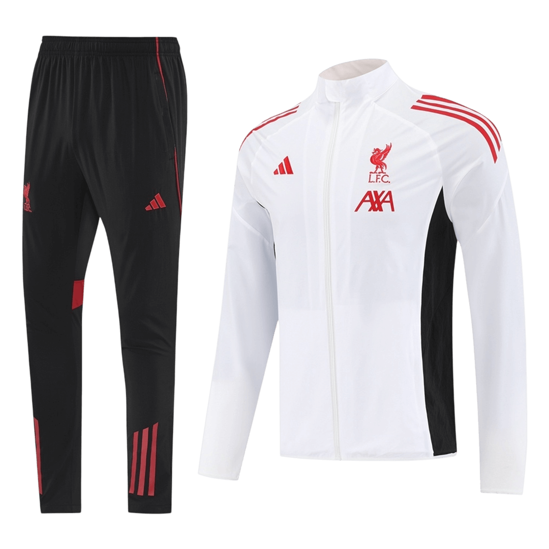 Liverpool Mens Training Tracksuit Kit 2025/26 White