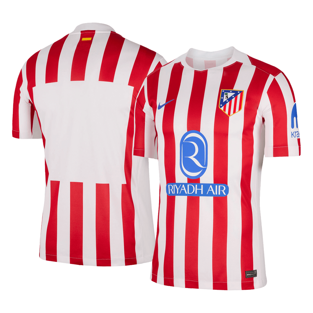 Atletico Madrid Mens Home Soccer Jersey 2025/26 Red&White