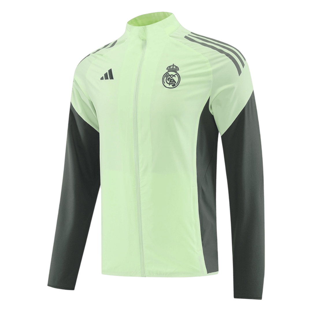 Real Madrid Mens Windbreaker Jacket 2025/26 Green