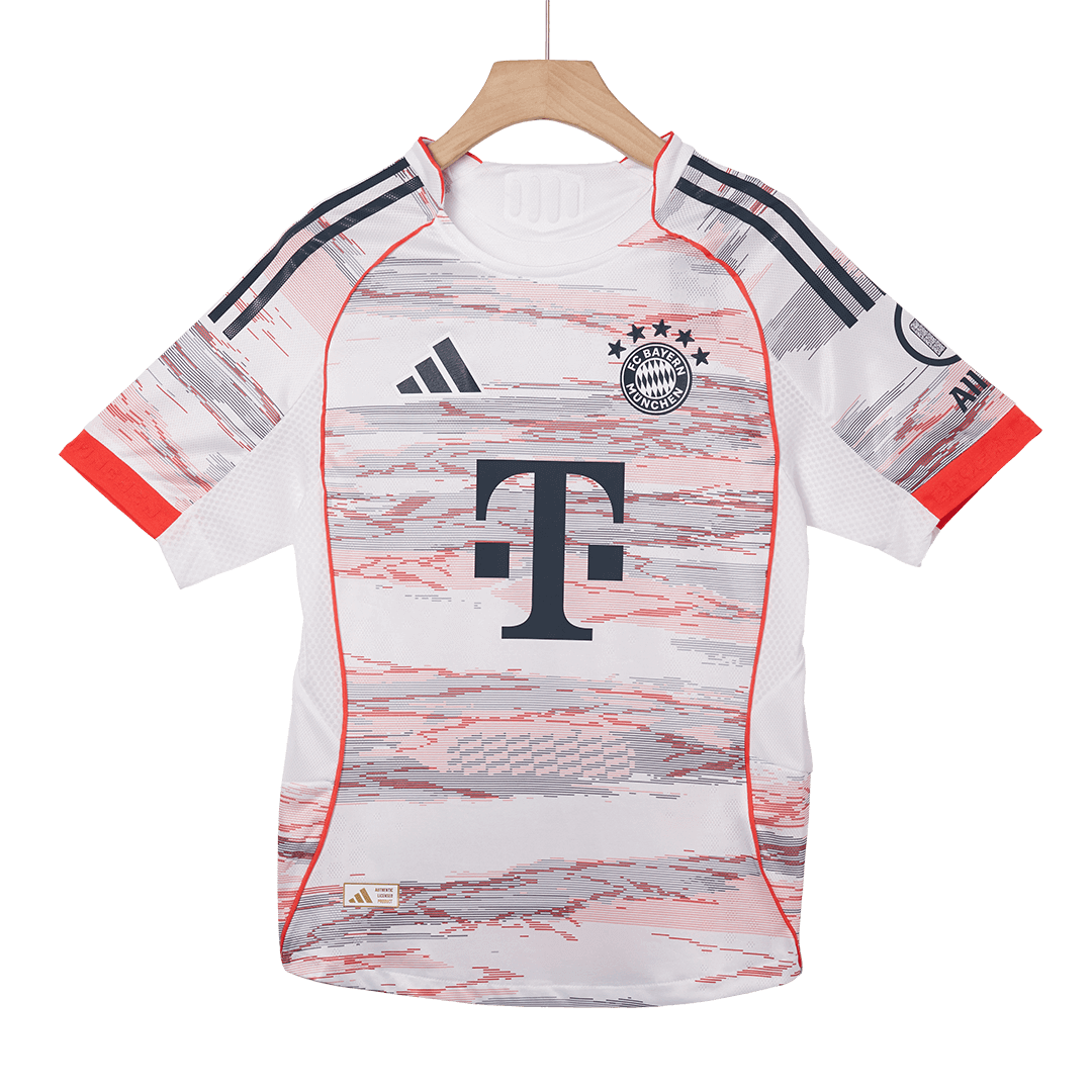 KANE #9 Bayern Munich Mens Away Soccer Jersey 2025/26 White - Player Version