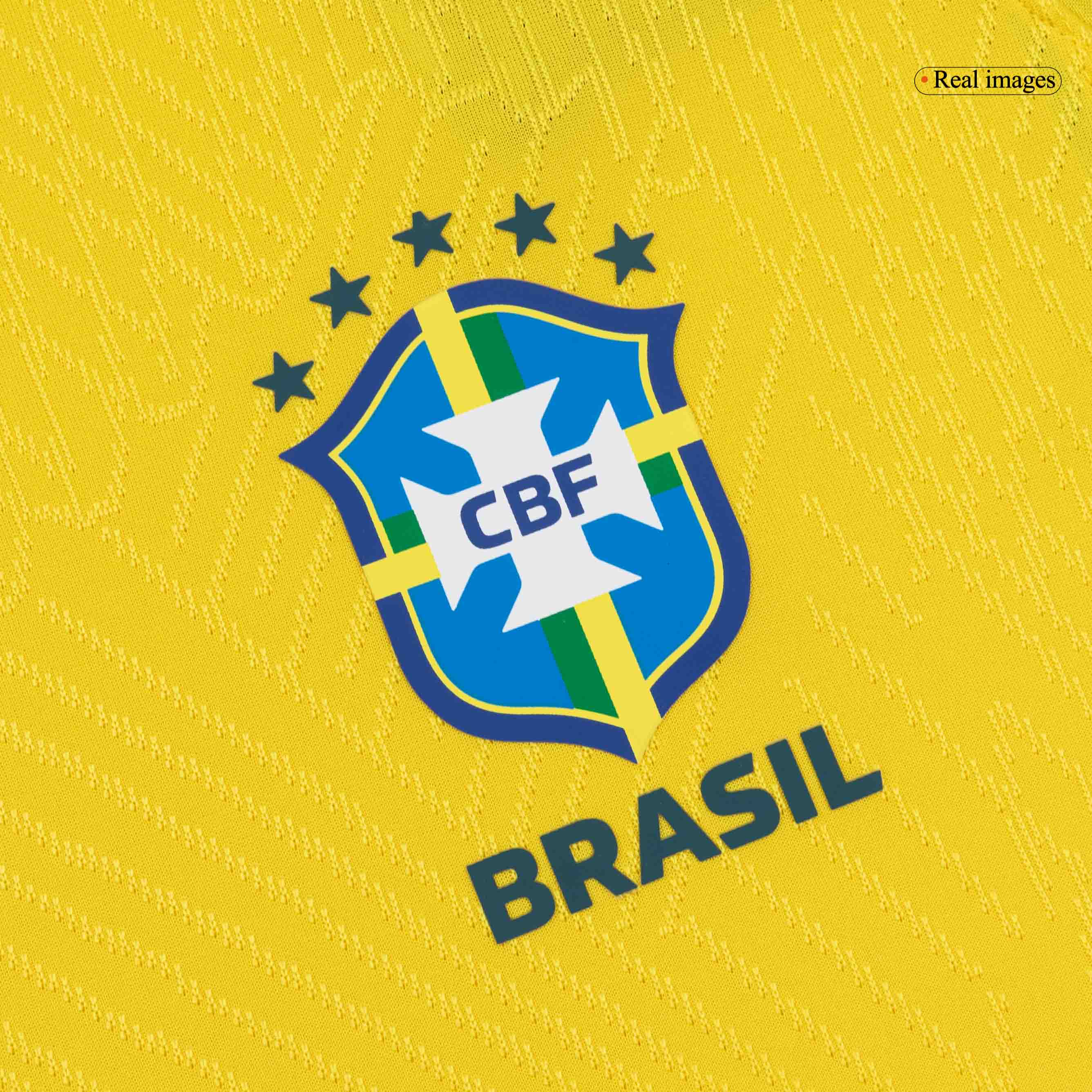 Brazil Mens Home Soccer Jersey World Cup 2026 Yellow - Player Version