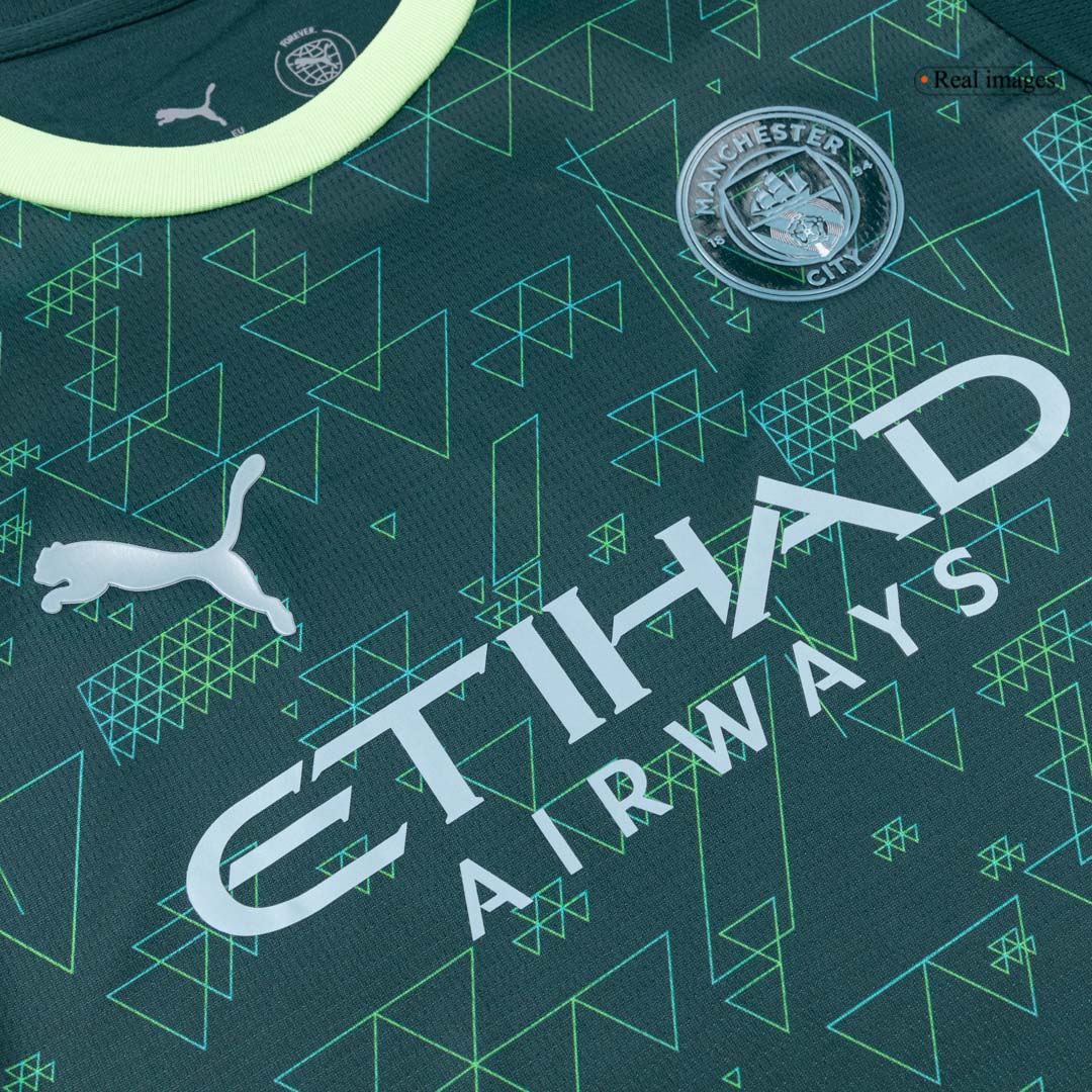 Manchester City Kids Soccer Kit 2025/26 Green