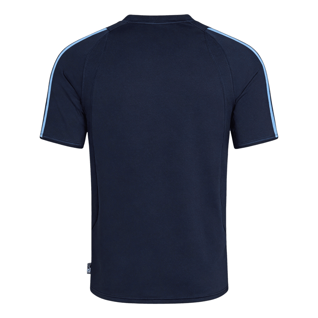 Retro Real Madrid Mens Away Soccer Jersey 2003/04 Navy