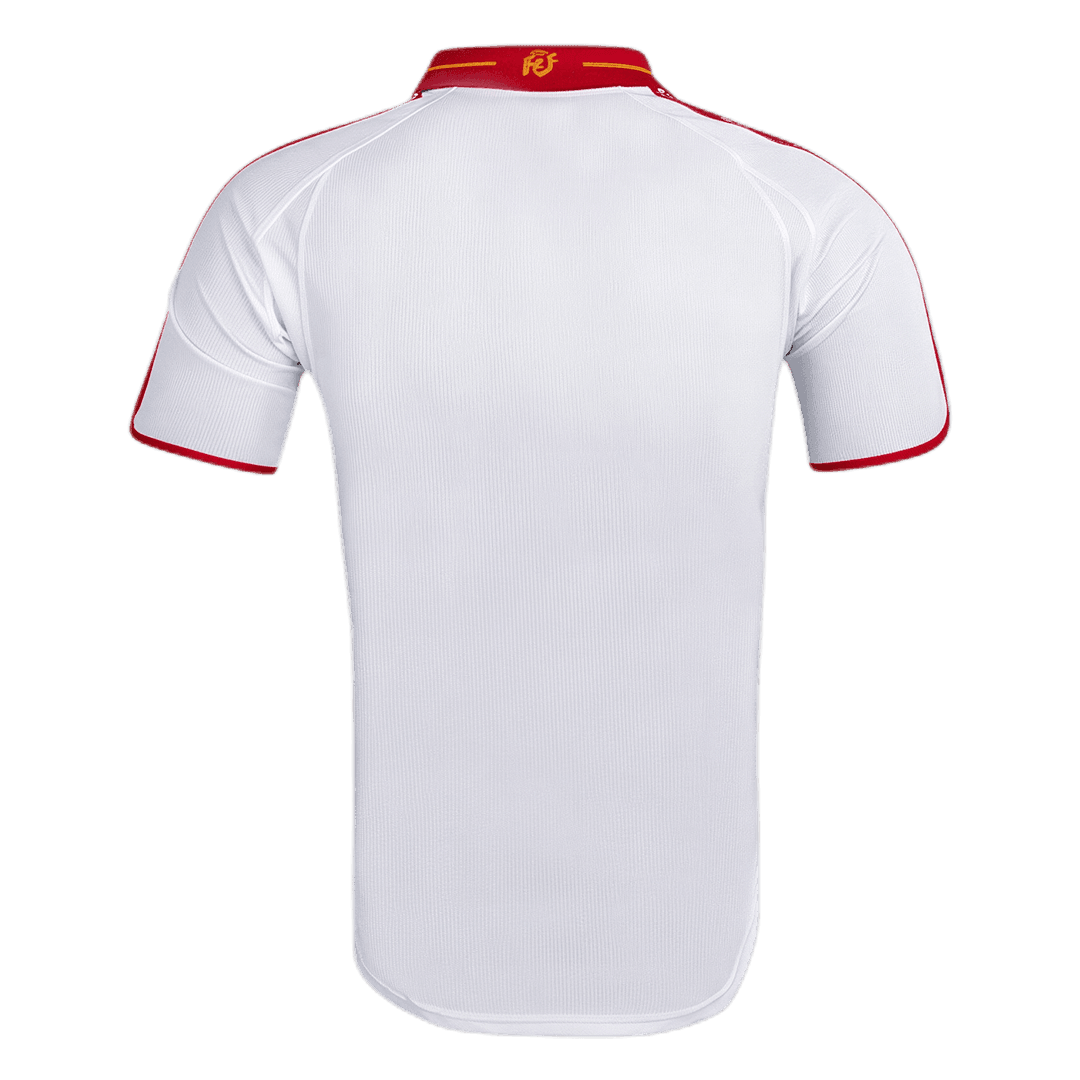Retro Spain Mens Away Soccer Jersey 2000 White