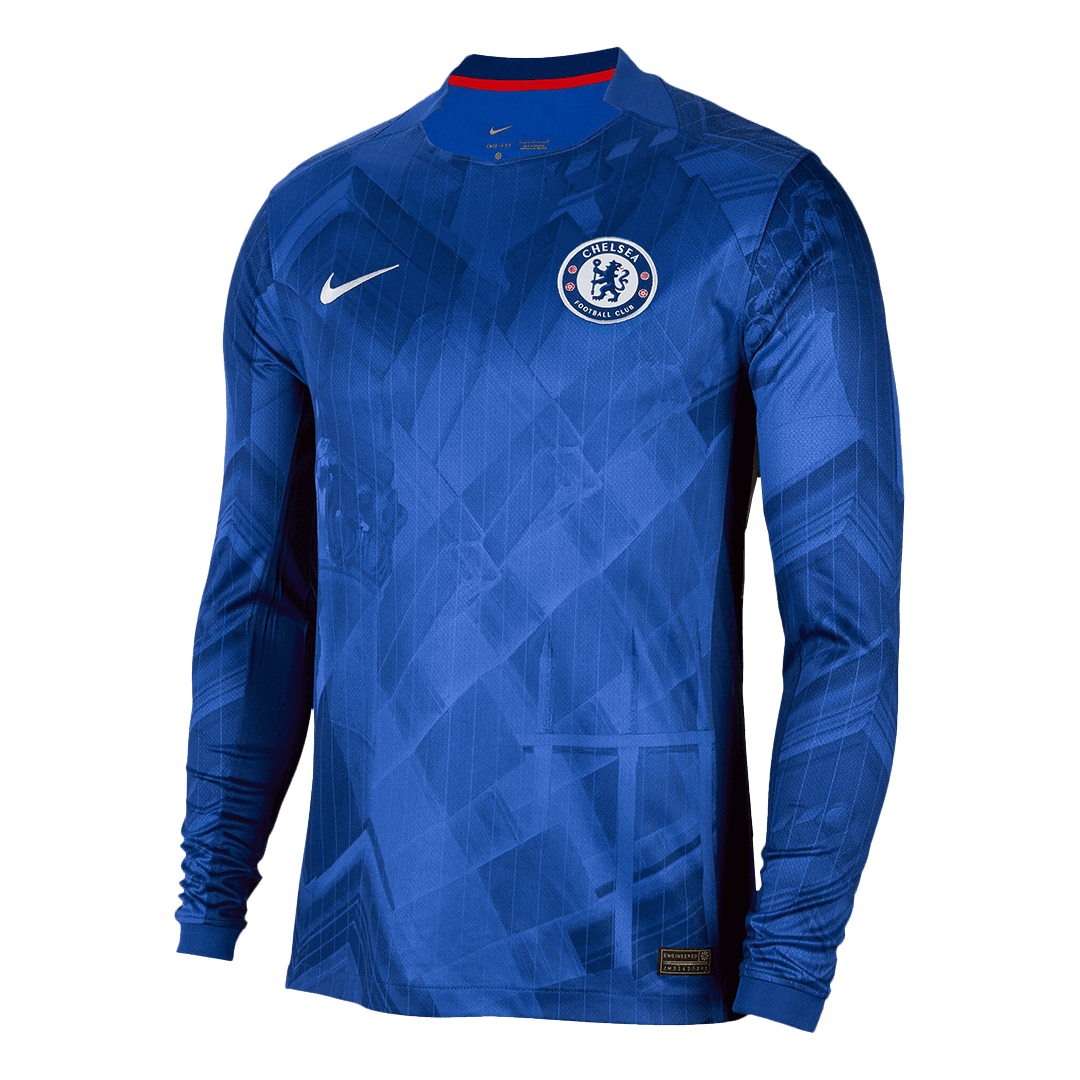 Chelsea Mens Home Long Sleeve Soccer Jersey 2025/26 Blue