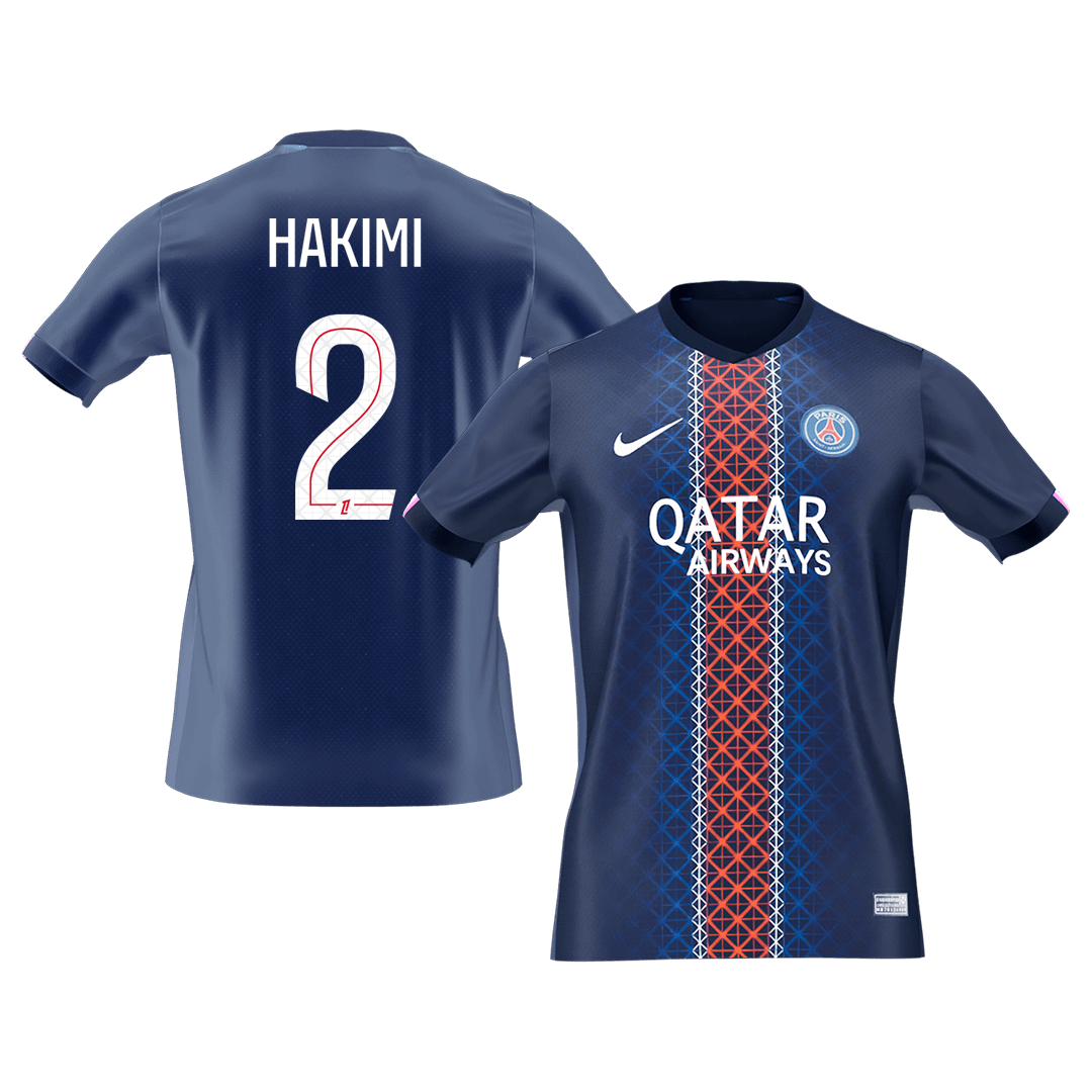 HAKIMI #2 PSG Mens Home Soccer Jersey 2025/26 Navy [PREMIUM]