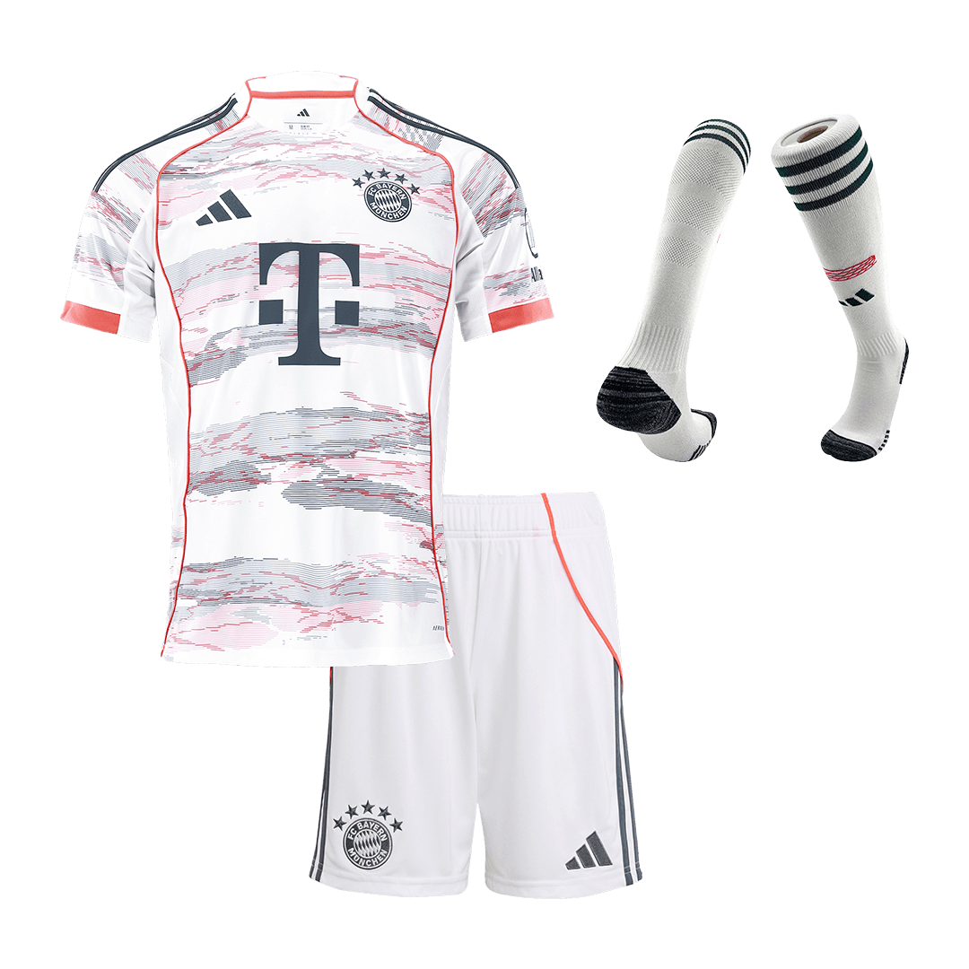 Bayern Munich Kids Away Soccer Full Set 2025/26 White