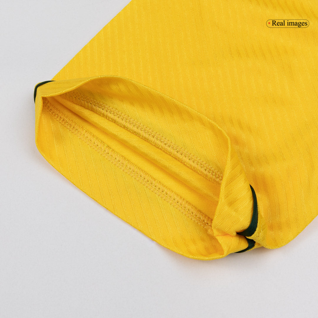 Retro Brazil Mens Home Soccer Jersey 1994 Yellow