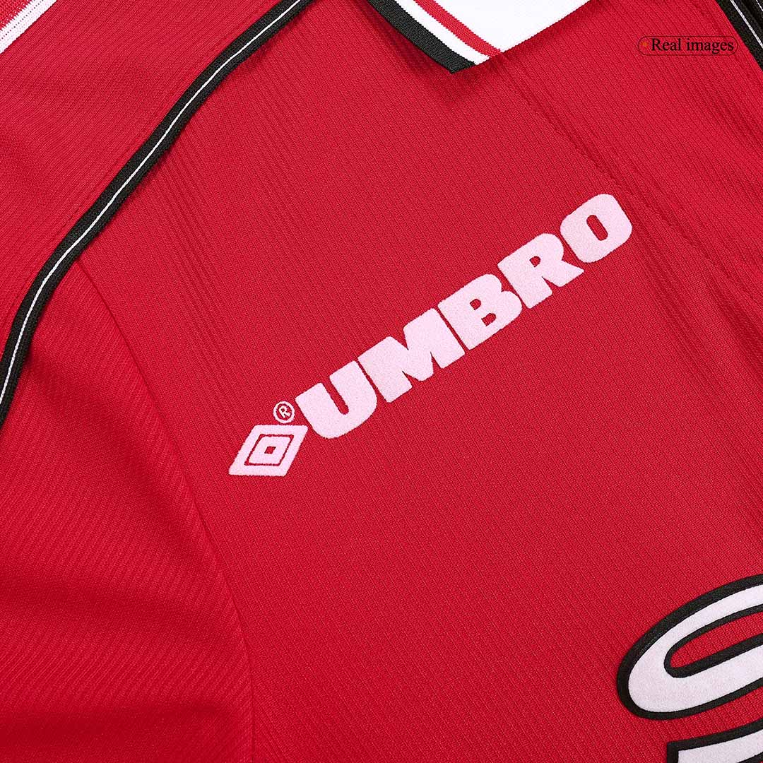 Retro Manchester United Mens Home Soccer Jersey 98/00 Red