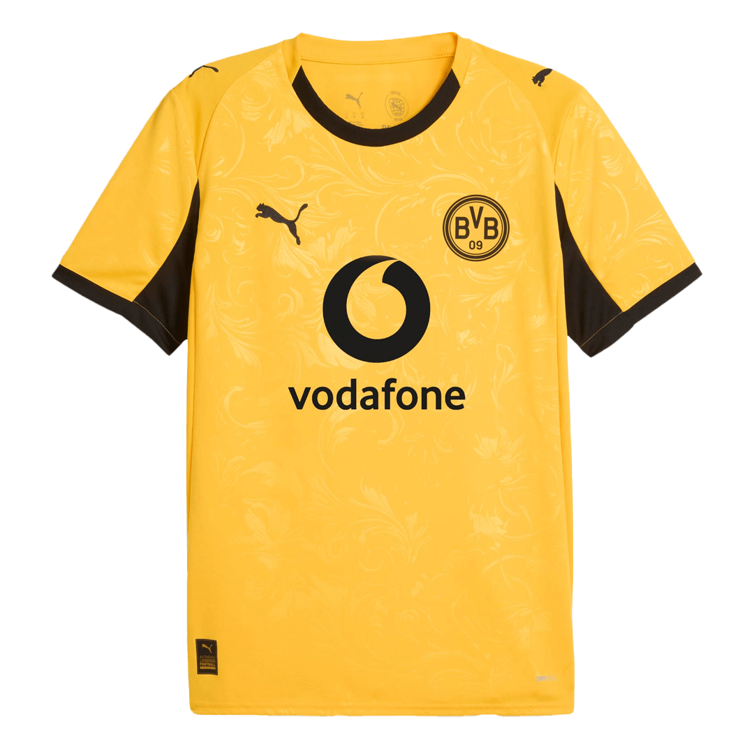 Borussia Dortmund Mens Home Soccer Jersey 2025/26 Yellow
