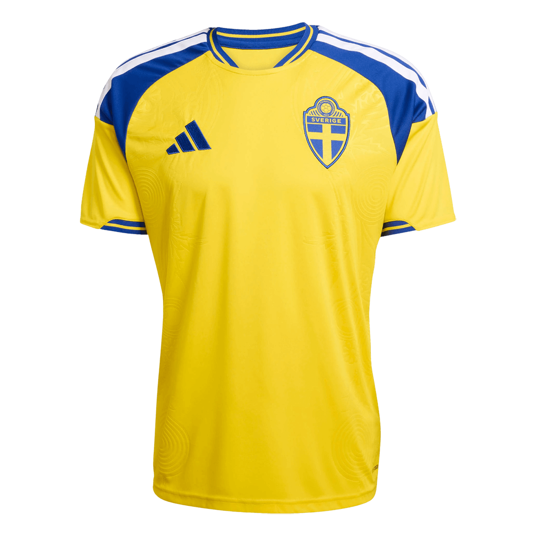Sweden Mens Home Soccer Jersey World Cup 2026 Yellow