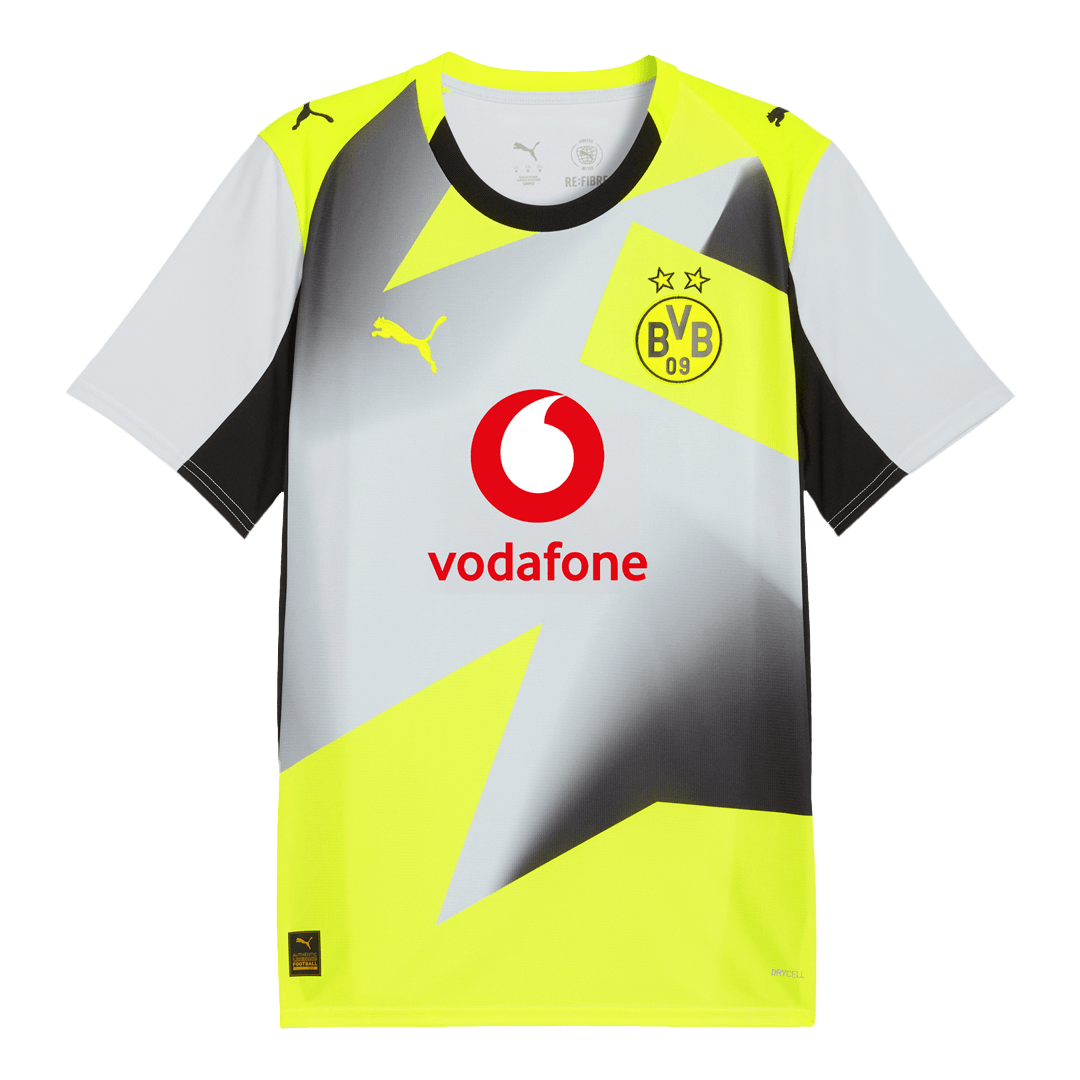 Borussia Dortmund Mens Away Soccer Jersey 2025/26 Gray