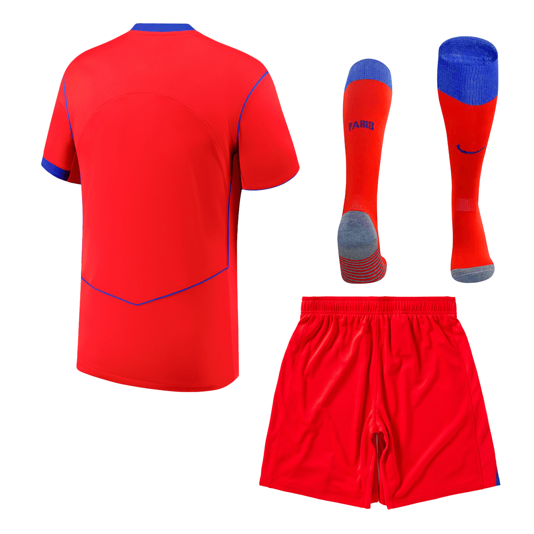 PSG Mens Third Away Soccer Full Set 2025/26 Red
