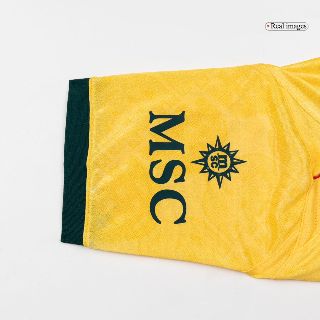 AC Milan Mens Third Away Soccer Jersey 2025/26 Yellow - Player Version