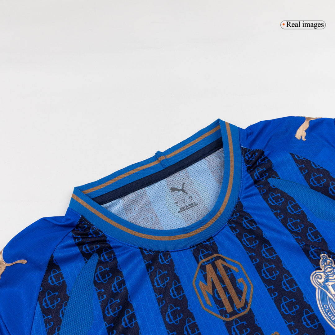 Chivas Mens Third Away Soccer Jersey 2025/26 Blue - Player Version