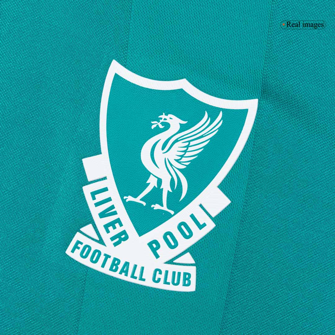 Liverpool Mens Third Away Soccer Jersey 2025/26 Green - Player Version